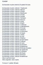 De klassieke muziek collectie 30 CD's, Cd's en Dvd's, Ophalen of Verzenden, Zo goed als nieuw