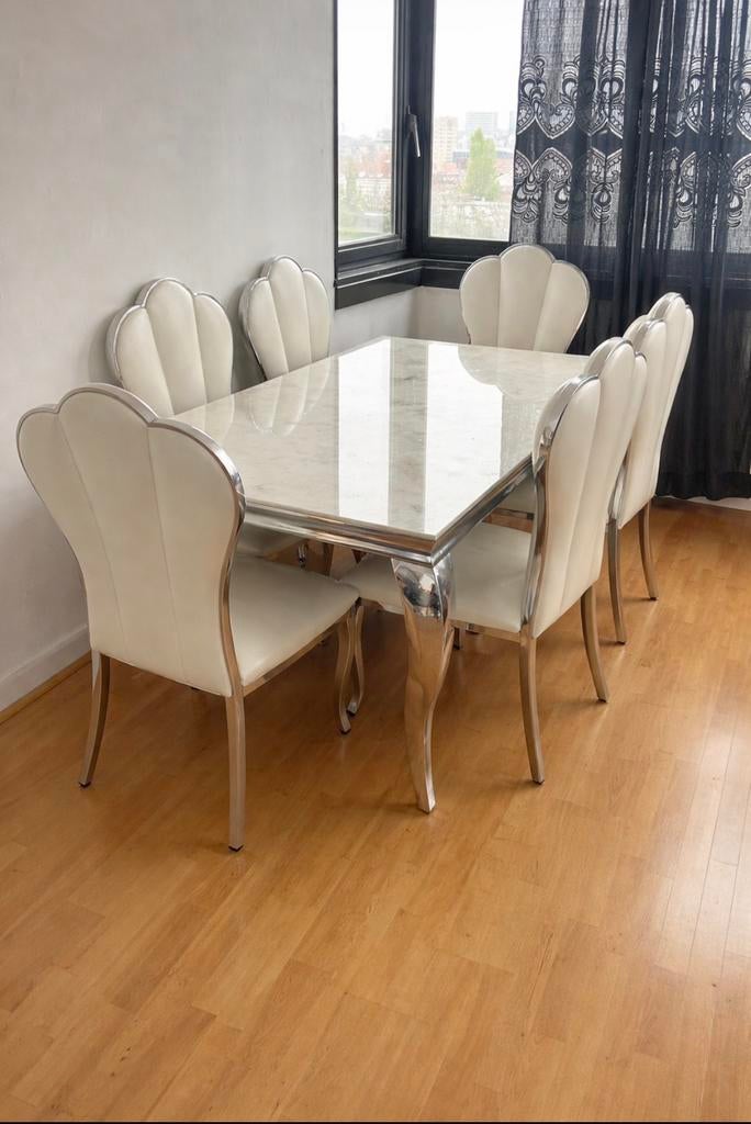 Tafel en stoelen in perfecte staat, Ophalen of Verzenden, Zo goed als nieuw