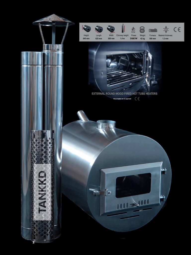 houtkachel voor stocktank of zwembad, Enlèvement, Utilisé, Chauffage