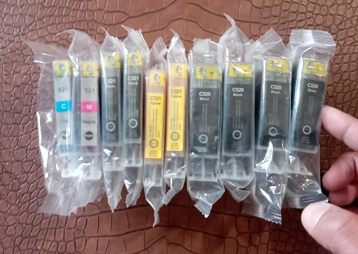 C520/C521 inktcartridgekit voor canon pixma, Computers en Software, Printerbenodigdheden, Ophalen of Verzenden