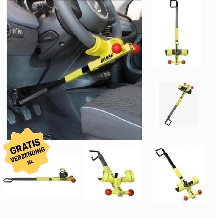 Stuurslot- Pedaalklem Beveiliging Auto | Bestelwagen | Campe, Auto diversen, Anti-diefstal, Nieuw, Ophalen of Verzenden