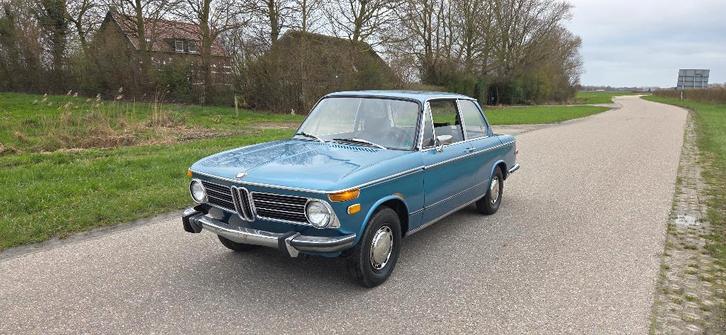 BMW 2002 1973, Autos, BMW, Entreprise, Essence, Coupé, 3 portes, Boîte manuelle, Bleu, Bleu, Cuir, Propulsion arrière, Enlèvement