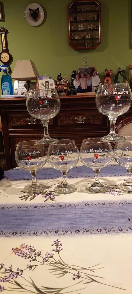 6 glazen sint bernardus watou 33cl, Ophalen of Verzenden