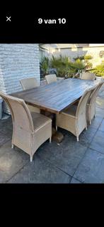 Kloostertafel + 6 stoelen vincent sheppard, Jardin & Terrasse, Ensembles de jardin, Enlèvement, Comme neuf