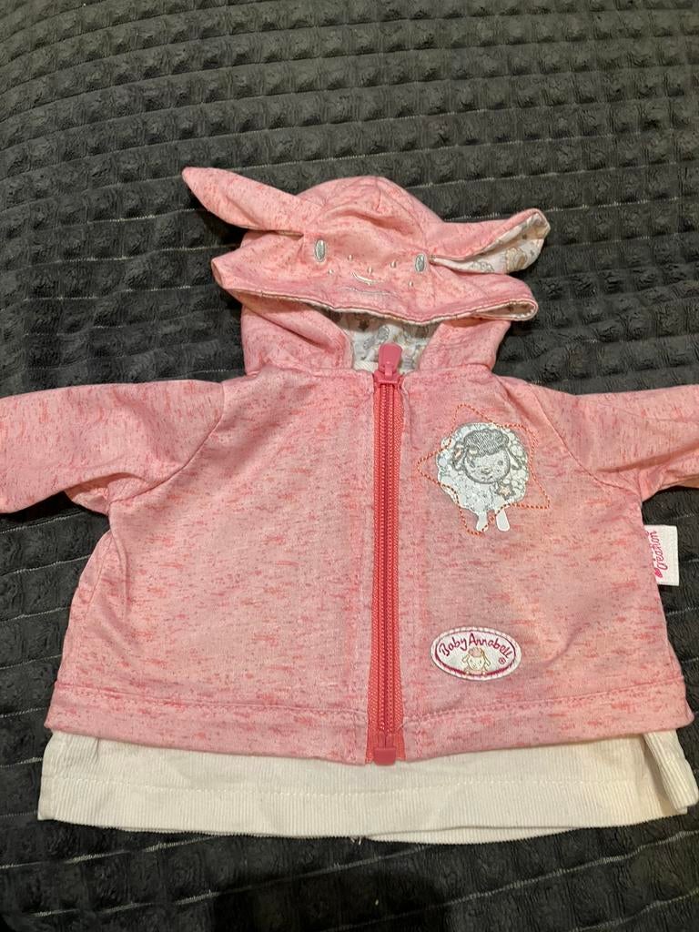 Kleed en jas in 1 baby annabell zapf creation voor pop 43 cm, Kinderen en Baby's, Speelgoed | Poppen, Ophalen of Verzenden, Zo goed als nieuw