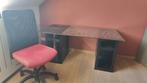 glazen bureau met bureaustoel, Ophalen, Gebruikt