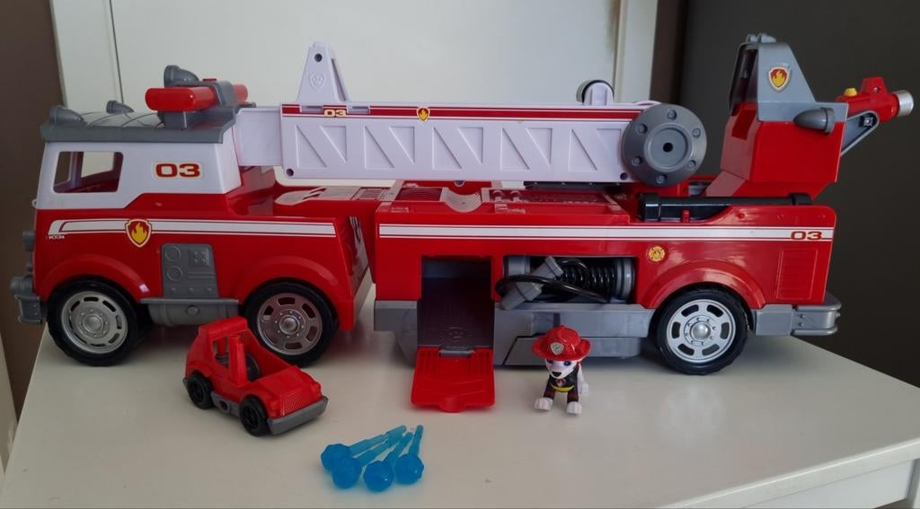Paw Patrol brandweerwagen Marshall, Ophalen, Zo goed als nieuw