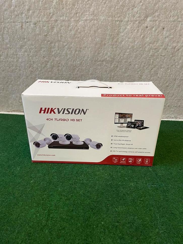 Nieuwe Hikvision beveiligingscamera set met 4 camera’s, TV, Hi-fi & Vidéo, Caméras de surveillance, Neuf, Caméra extérieure, Enlèvement