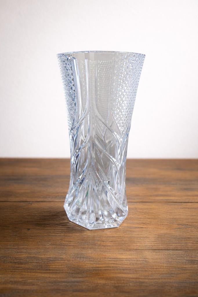 Vase en cristal Cristal d'Arques, hauteur 22 cm, Enlèvement
