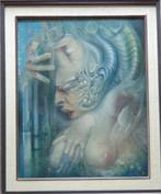 ROGER VAN BELLEGHEM / NAAKTEN / OLIEVERF / 58x50cm / KADER, Enlèvement ou Envoi