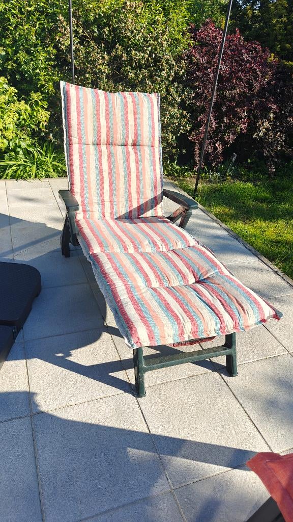 chaise longue, Jardin & Terrasse, Chaises longues, Enlèvement, Utilisé, Plastique, Réglable
