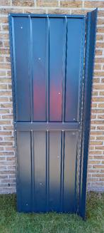 Porte d'abri de jardin en acier, couleur Anthracite, Enlèvement, Comme neuf, Métal, Abri de jardin
