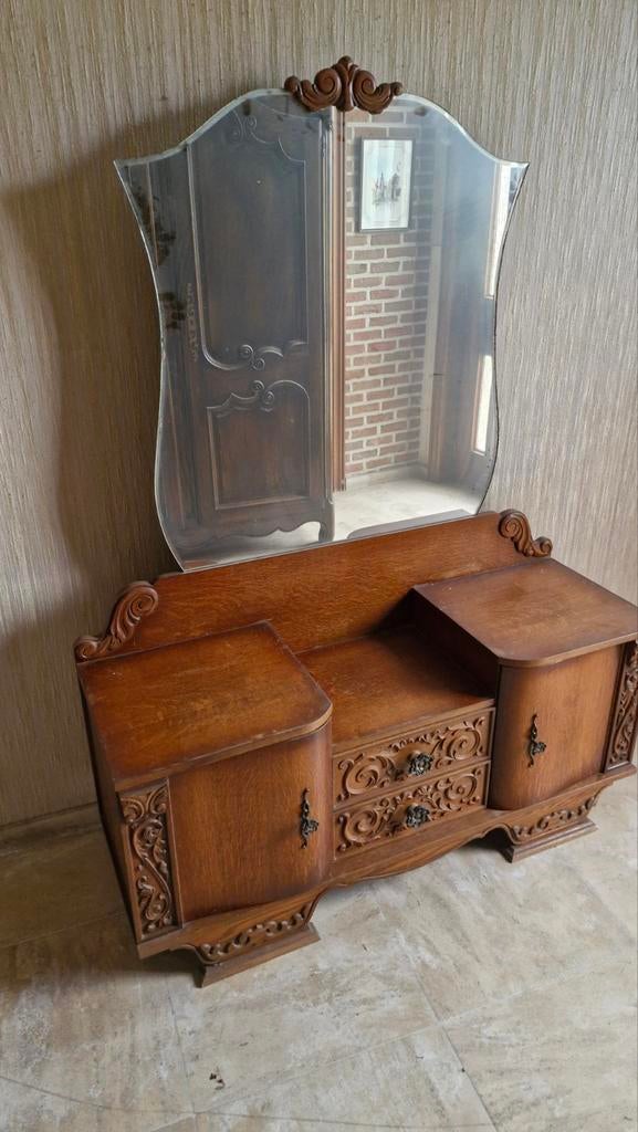 Commode spiegel, Ophalen