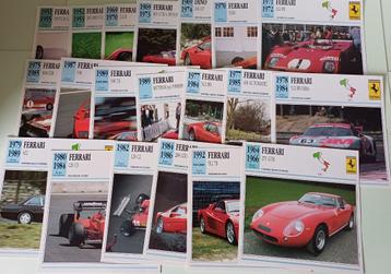 lot 53 fiches ferrari, Enlèvement ou Envoi, Utilisé