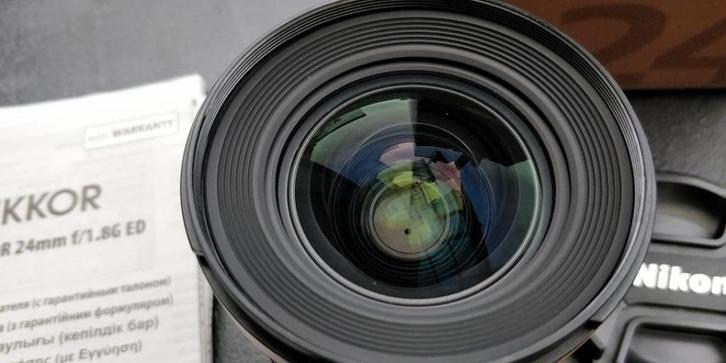Nikon 24mm af-s 24mm 1.8g ed, Audio, Tv en Foto, Foto | Lenzen en Objectieven, Zo goed als nieuw, Groothoeklens, Ophalen