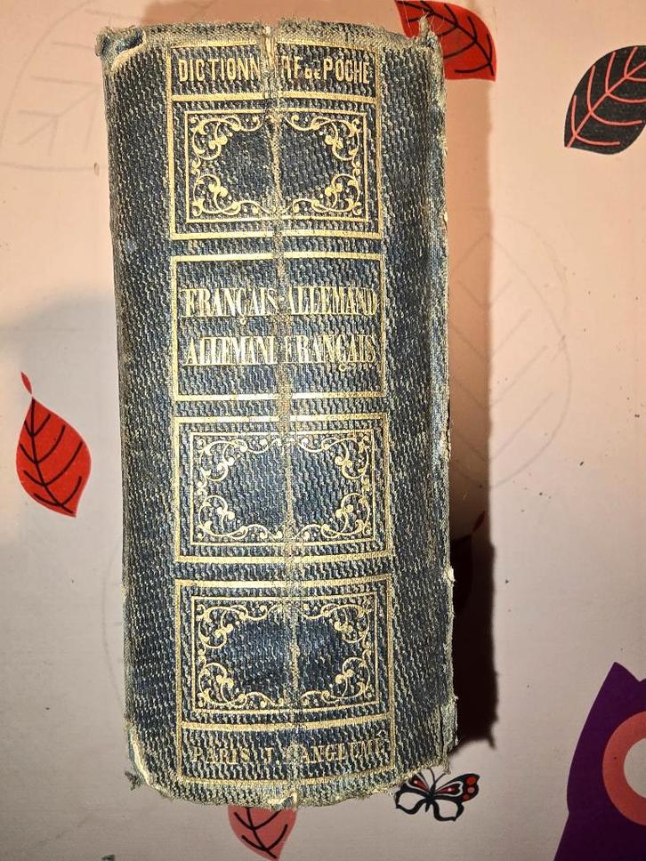 NIEUW DRAAGBAAR WOORDENBOEK FRANS-DUITS. 1847., Antiek en Kunst, Antiek | Boeken en Manuscripten, Ophalen of Verzenden