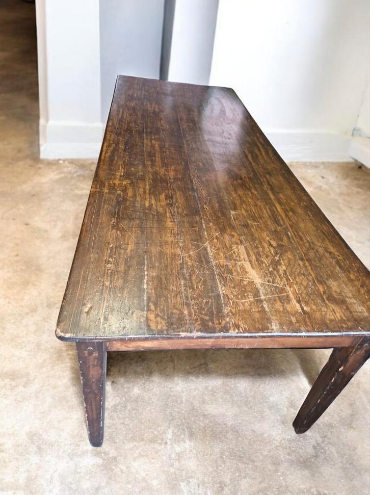 Table de prêtre ancienne, table de monastère, 270 cm, Antiquités & Art, Antiquités | Meubles | Tables, Enlèvement