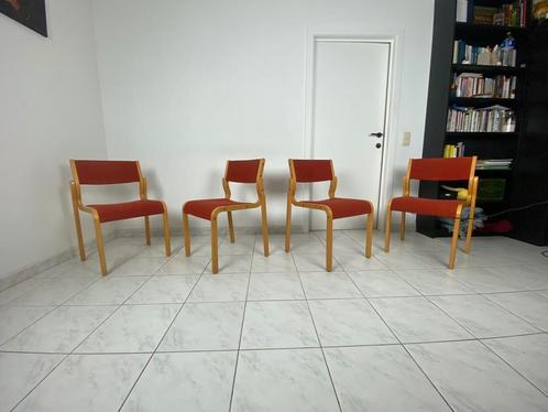 Set van vier vintage Deense stoelen Kvist Mobler, Antiek en Kunst, Antiek | Meubels | Stoelen en Sofa's, Ophalen