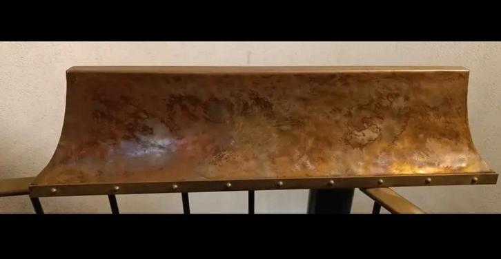 Unieke koperen dampkap met prachtige natuurlijke patina n m, Huis en Inrichting, Woonaccessoires | Kapstokken, Zo goed als nieuw