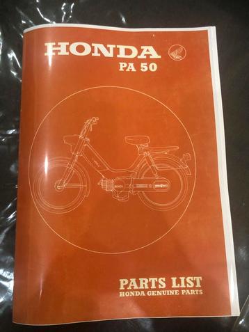 Honda Camino onderdelenlijst
