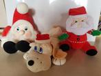 Kerst knuffels kerstman kersthond; samen €5, Overige typen, Gebruikt, Ophalen of Verzenden