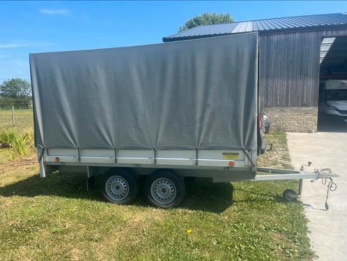 Ongeremde aanhanger met huif , als nieuw, Auto diversen, Aanhangers en Bagagewagens, Zo goed als nieuw, Ophalen