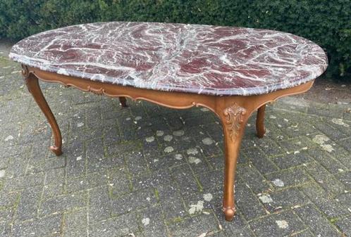 Marmeren tafel vintage klassiek notenhout barok, Antiek en Kunst, Antiek | Meubels | Tafels, Ophalen