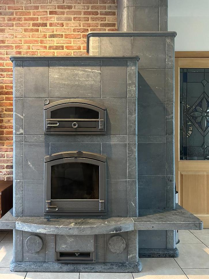 Poêle de masse à bois tulikivi, Maison & Meubles, Poêles, Comme neuf, Autoportant, Poêle à bois, Bois, Enlèvement