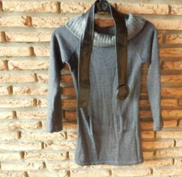(2) pull fille t.10 ans gris