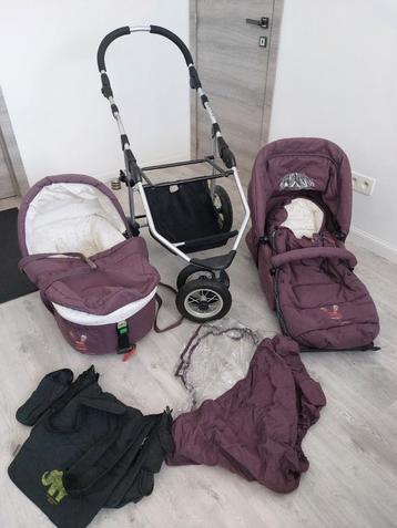Poussette Pericles pourpre, Enfants & Bébés, Enlèvement ou Envoi, Comme neuf, Poussette
