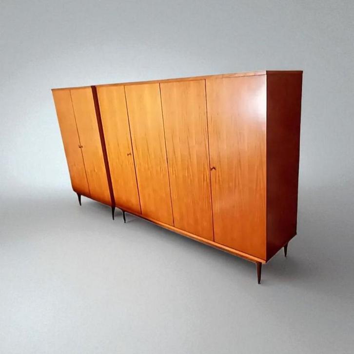 2  vintage Oswald Vermaercke teakhouten meubelen uit de jar, Huis en Inrichting, Woonaccessoires | Overige, Zo goed als nieuw