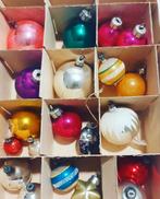 Lot de 20 boules de Noël anciennes en verre - prix forfaitai, Divers, Noël, Utilisé, Enlèvement ou Envoi