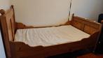 Bruin en vintage, Huis en Inrichting, Slaapkamer | Bedden, Ophalen, Gebruikt, Eenpersoons, Bruin
