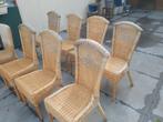 Gratis 8 rotan stoelen, Jardin & Terrasse, Chaises de jardin, Rotin, Enlèvement, Utilisé