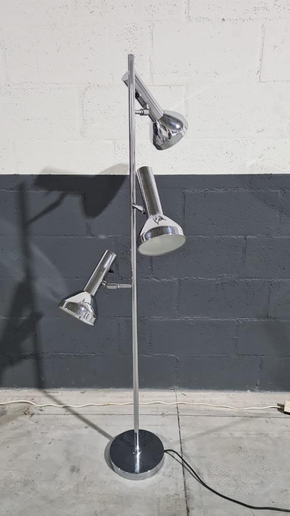 vloerlamp Cosack leuchten, drie lichtpnt, 60s, Huis en Inrichting, Lampen | Vloerlampen, Gebruikt, 100 tot 150 cm, Metaal, Ophalen