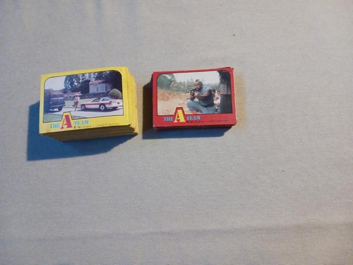 Monty plaatjes the A-team 1983., Hobby & Loisirs créatifs, Autocollants & Images, Enlèvement ou Envoi