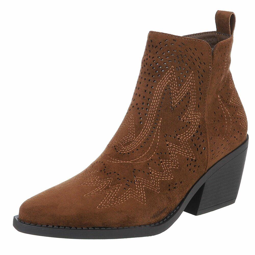 Dames cowboy western enkellaarzen bruin 36 37 38 39 40 41, Ophalen of Verzenden, Nieuw, Bruin, Lage of Enkellaarzen