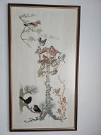 Prachtig ingekaderd borduurwerk op linnen, Enlèvement