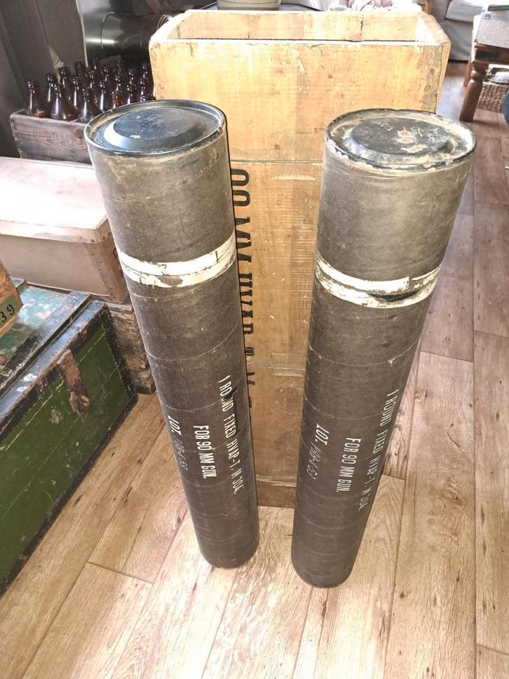 ABL complete transportkist voor de 90mm granaten inc kokers, Verzamelen, Militaria | Algemeen, Ophalen of Verzenden