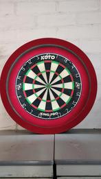 Koto dartbord, surround met verlichting,pijlen,bijna nieuw!, Ophalen of Verzenden, Zo goed als nieuw, Dartbord