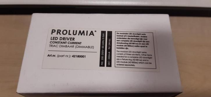 Prolumia LED Driver Constant Current 9-24Vdc, Elektronische apparatuur, Onderdelen en Toebehoren, Nieuw, Ophalen