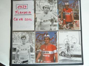 10 FLANDRIA Ca-Va Seul wielerkaarten '79, 15x10cm. origineel