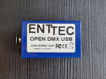 Enttec OPEN DMX USB + 5 naar 3 pin adapter, Enlèvement ou Envoi, Utilisé, Autres types