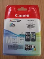 Inkt Canon PG-510/CL-511, Cartridge, Canon, Enlèvement, Neuf