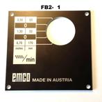 Emco Machine Symboolplaatjes Nieuwe Reproductie , NL, Ophalen of Verzenden, Nieuw
