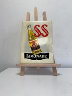 SS Limonade oud reclamebordje, Reclamebord, Gebruikt, Ophalen of Verzenden
