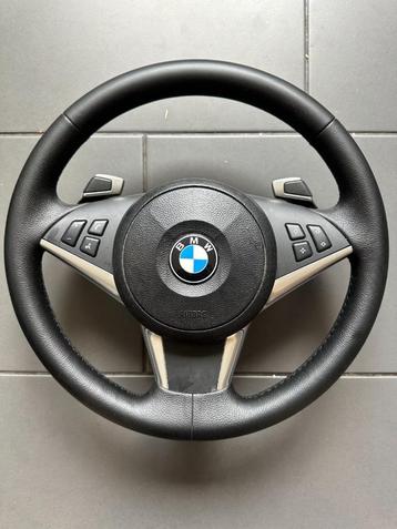 BMW E60 E61 E63 E64 Sportstuur met schakelpaddles & airbag beschikbaar voor biedingen