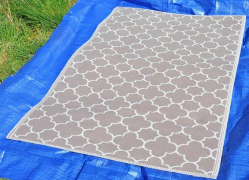 fin tapis tressage plastifier imitation carrelages, Huis en Inrichting, Woonaccessoires | Overige, Zo goed als nieuw, Ophalen of Verzenden