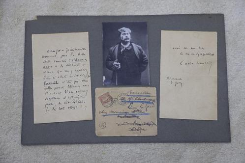 ZELDZAME originele handtekening van Camille Lemonnier, brief, Antiek en Kunst, Kunst | Schilderijen | Klassiek, Ophalen of Verzenden