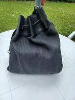 DELVAUX CATOGAN tas van geweven leer met logo, Verzenden, Zwart